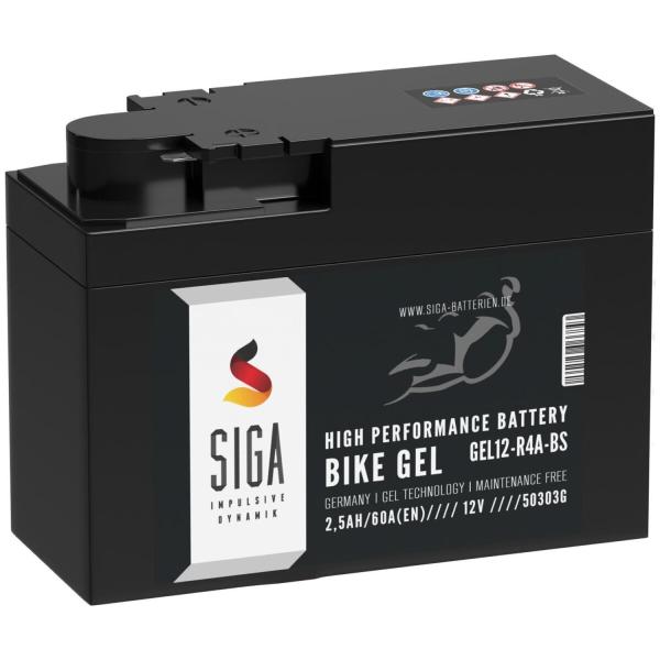 SIGA Bike Gel Motorrad Batterie 2,5Ah 12V